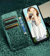 θήκη πτερύγιο για Oppo Reno 11F 5G, Wallet Rhombus, πράσινη