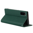 Δερμάτινη θήκη για Samsung Galaxy S20, ERBORD Grain Leather, πράσινη