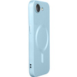 Θήκη για iPhone 16E, ColorMag, για MagSafe, μπλε + γυαλί 9H, μετριασμένο
