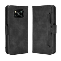 Θήκη με πτερύγιο για Xiaomi Poco X3 NFC / Poco X3 Pro, Card Slot, μαύρη