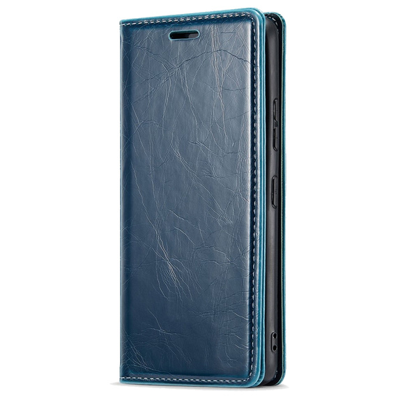 Θήκη με πτερύγιο για Samsung Galaxy A54, ERBORD Waxy Wallet, μπλε