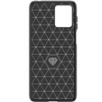 Θήκη για Motorola Moto E14, Carbon, μαύρη