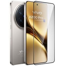 Μετριασμένο γυαλί 3D για Vivo X200 Pro 5G, μαύρο πλαίσιο