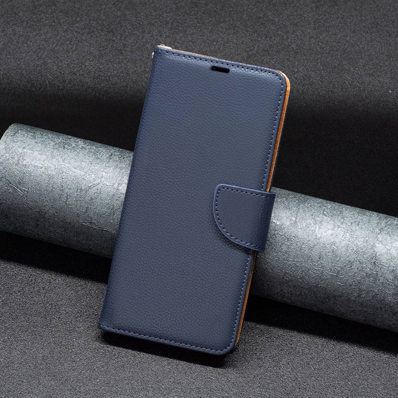 Θήκη με πτερύγιο για Samsung Galaxy A54 5G, Wallet Litchi Magnet, σκούρο μπλε