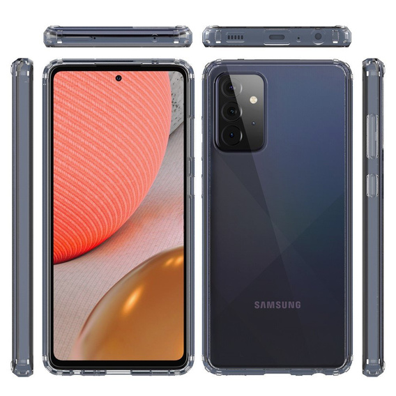 Θήκη για Samsung Galaxy A72 5G, Fusion Hybrid, διαφανής