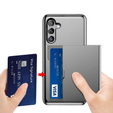 Θήκη για Samsung Galaxy A56 5G, Sliding Card Holder, γκρι