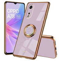 Θήκη για Oppo A78 5G, Electro Ring, μωβ