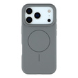 Θήκη σιλικόνης για iPhone 17 Pro Max, για MagSafe, αντικραδασμική, γκρι