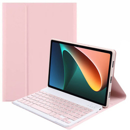 Θήκη + πληκτρολόγιο Xiaomi Pad 5/5 Pro, ροζ rose gold