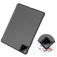 Θήκη για Xiaomi Pad 6S Pro 12.4, Smartcase, γκρι