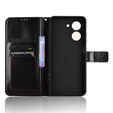 Θήκη με πτερύγιο για Xiaomi Redmi A5, Crazy Horse Wallet, μαύρη
