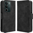 Θήκη με πτερύγιο για Realme C71, Card Slot, μαύρη