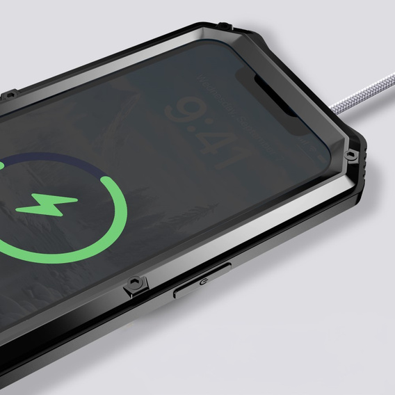 Θωρακισμένη θήκη για iPhone 16E, R-JUST, μαύρη