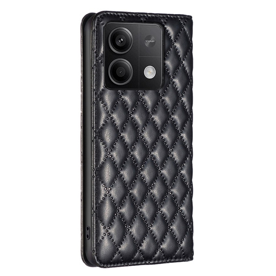 Θήκη με πτερύγιο για Xiaomi Redmi Note 13 5G, Wallet, BINFEN COLOR, μαύρη