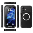Αδιάβροχη θήκη IP68 για iPhone 16 Plus, SHELLBOX MagSafe, μαύρη