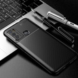 Θήκη για Motorola Moto G60, Carbon Gel, μαύρη