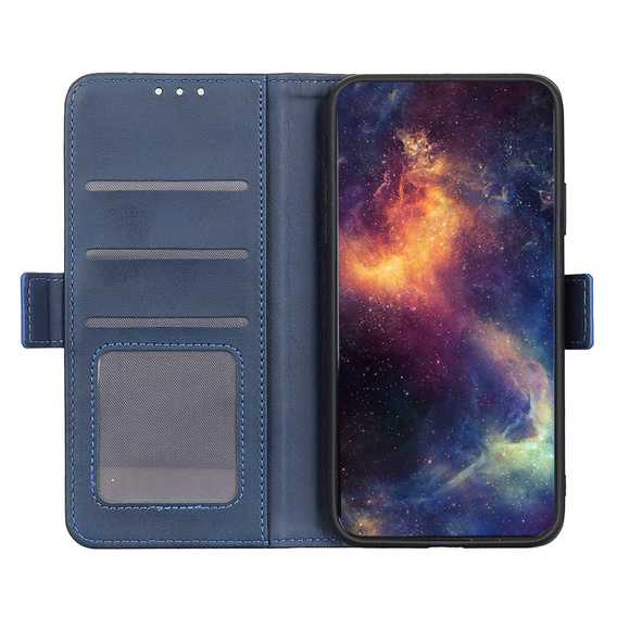Θήκη με πτερύγιο για Motorola Moto E13, Wallet, μπλε