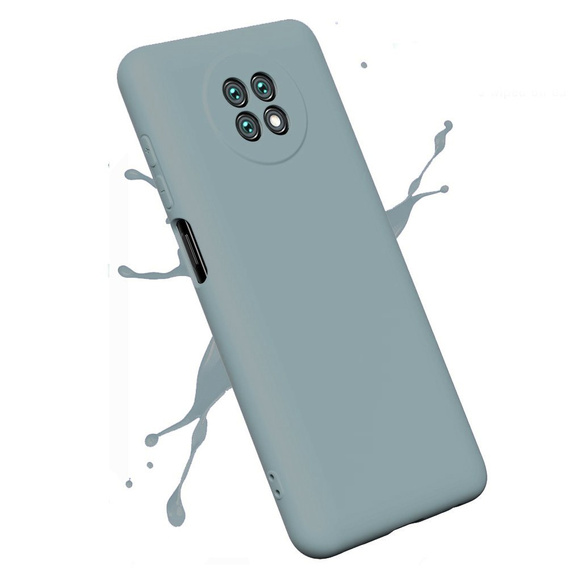 Θήκη για Xiaomi Redmi Note 9T 5G, Silicone Lite, λεβάντα γκρι