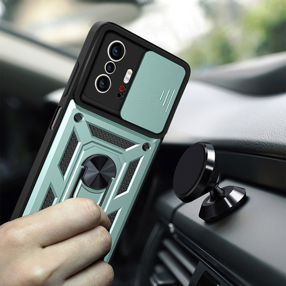 Θήκη για Xiaomi 11T / 11T Pro, CamShield Slide, πράσινο