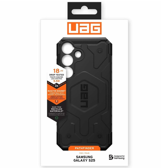 Θήκη Urban Armor Gear για Galaxy S25+ Plus, Pathfinder MagSafe, μαύρη
