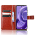 Θήκη με πτερύγιο για Motorola Edge 30 Neo 5G, Crazy Horse Wallet, καφέ