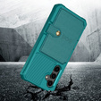 Θήκη για Samsung Galaxy S23 FE, Card Holder Kickstand, πράσινη