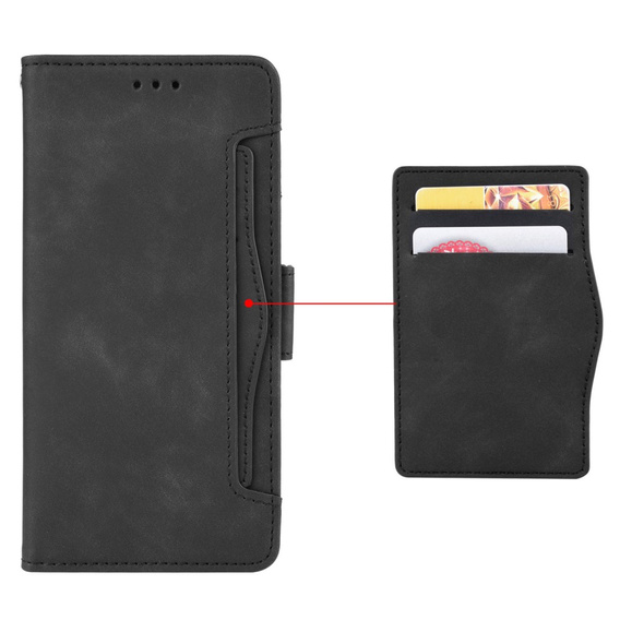 Θήκη με πτερύγιο για Samsung Galaxy A25 5G, Card Slot, μαύρη