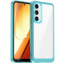 Θήκη για Samsung Galaxy S23 FE, Fusion Hybrid, διαφανής / μπλε