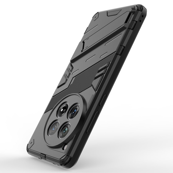 Θήκη για OnePlus 12 5G, Military kickstand, μαύρη