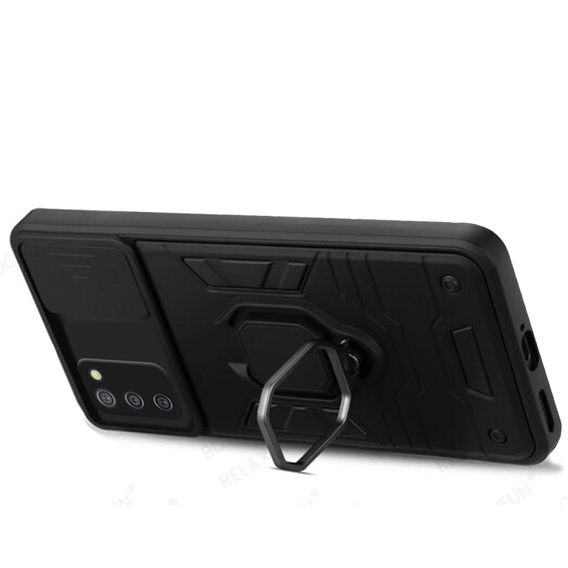 Θήκη για Samsung Galaxy A03s, KickStand Camera Lens, μπλε