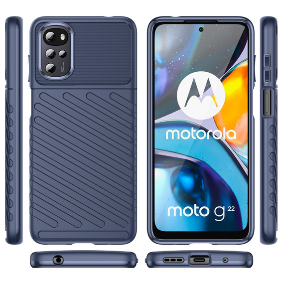 Θήκη για Motorola Moto G22, Thunder, μπλε