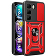 Θήκη για Infinix Hot 50 Pro+ 4G, CamShield Slide, κόκκινη