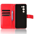Θήκη με πτερύγιο για Oppo Reno 12 Pro, Crazy Horse Wallet, κόκκινη