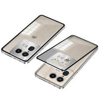 Θήκη για Motorola Edge 50 Ultra, Frame Case, ασημένια