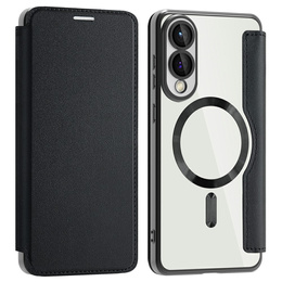 Θήκη με πτερύγιο για Samsung Galaxy S25 Edge, RFID Wallet MagSafe CamShield, μαύρη