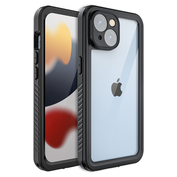 Αδιάβροχη θήκη IP68 για iPhone 15, Redpepper, μαύρη