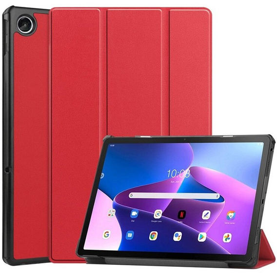 Θήκη για Lenovo Tab M10 Plus 10.6 Gen 3 TB-125F TB-128F, Smartcase, κόκκινη
