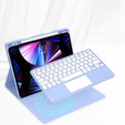 Θήκη + πληκτρολόγιο iPad Air 10.9 4 2020 / 5 2022, Touchpad, μπλε
