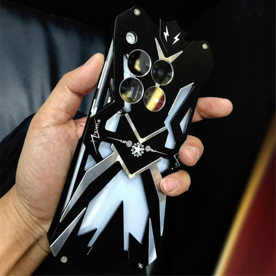 Θωρακισμένη θήκη για OnePlus 12 5G, Aluminum Alloy, μαύρη