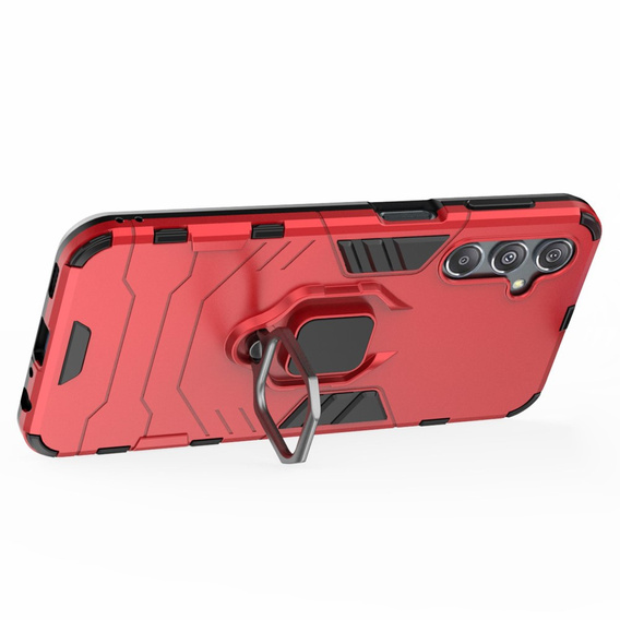 Θήκη για Samsung Galaxy M34, Kickstand Ring, κόκκινη