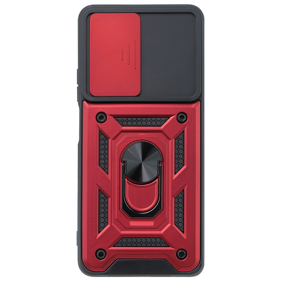 Θήκη για Motorola Moto E14, CamShield Slide, κόκκινη