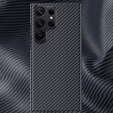 Θήκη για Samsung Galaxy S23 Ultra, Aramid Fiber Cover, μαύρη
