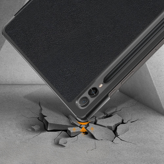 Θήκη για Samsung Galaxy Tab S9 FE+ Plus, Smartcase με χώρο για γραφίδα, μαύρη