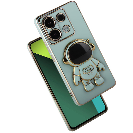 θήκη για το Xiaomi Redmi Note 13 Pro 5G, Astronaut, πράσινη + μετριασμένο γυαλί 9H