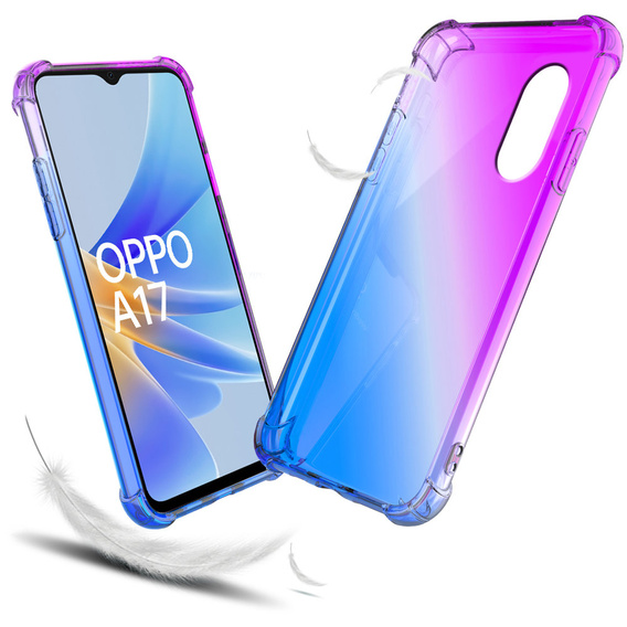 θήκη για το Oppo A17, Gradient Dropproof, Μωβ / μπλε
