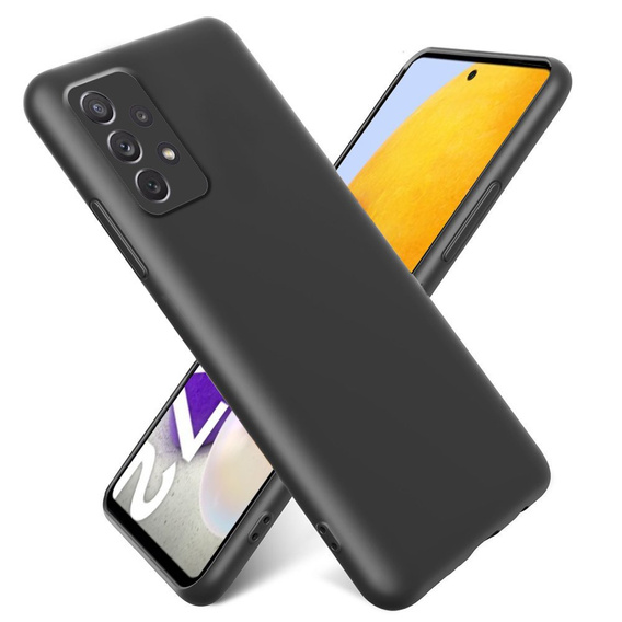 Θήκη για Samsung Galaxy A72 / A72 5G, Silicone Lite, μαύρη