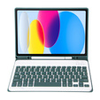 Θήκη + πληκτρολόγιο iPad 10.9 2022 10 Gen, Pen Slot, σκούρα πράσινη