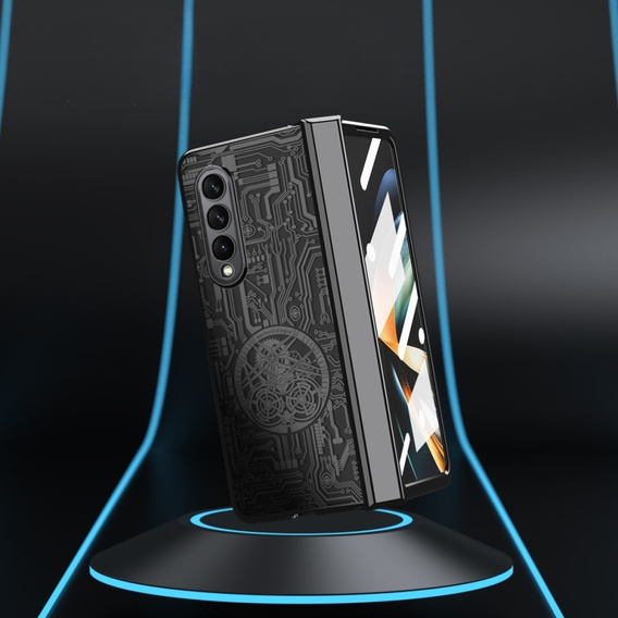 Θήκη για Samsung Galaxy Z Fold 4 5G, Mechanical Legend, μαύρη