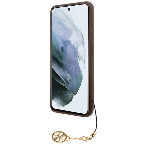 GUESS Θήκη για Samsung Galaxy A55, 4G Charms Collection Hardcase, καφέ