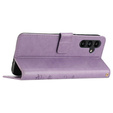 Θήκη με πτερύγιο για Samsung Galaxy A55 5G, Wallet, Butterfly, μωβ